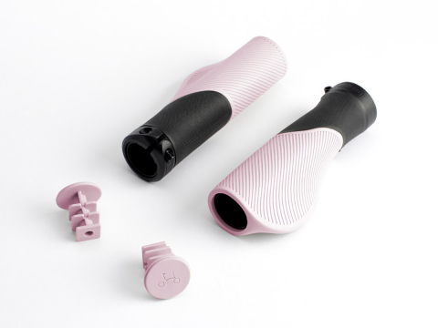 Brompton Handvatten Ergonomic Zwart-Rood