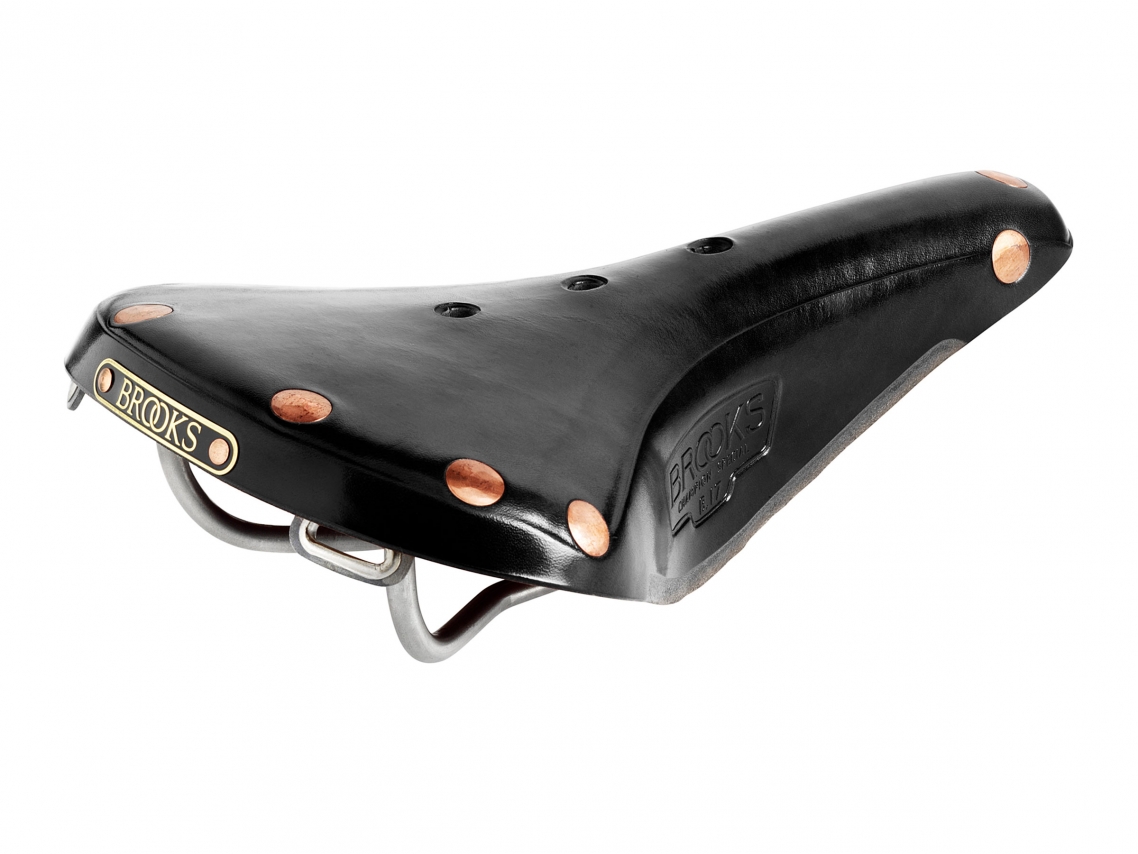 Brooks B17 Titanium Zadel Zwart B211A27202 - Vlerick Fietsen