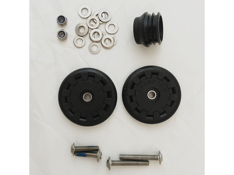 Brompton Eazy wielrollenset - gaten van 5 mm - ALLEEN voor rek