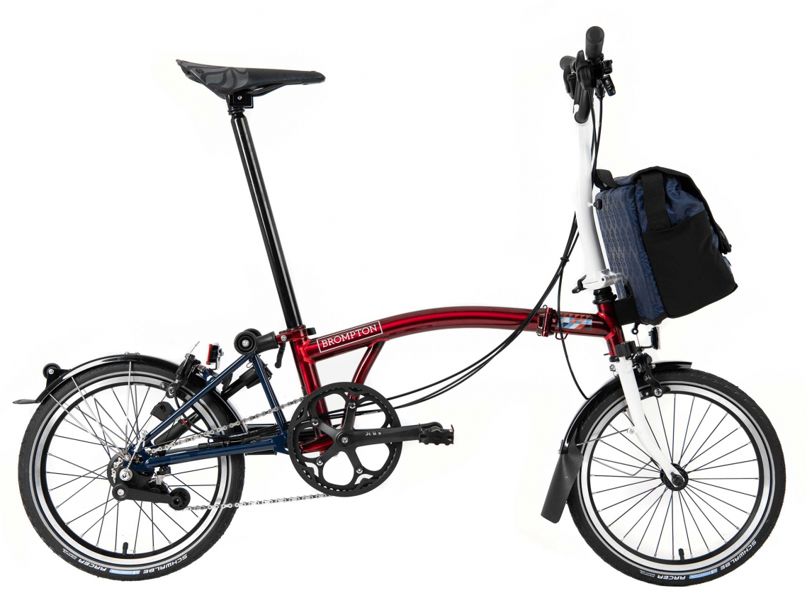 Kansen Factuur tandarts Brompton M6L Vouwfiets Team GB incl. Bag M6L-mLaqRD-eXX-FCB-BRKAW-REV-TGB -  Vlerick Fietsen