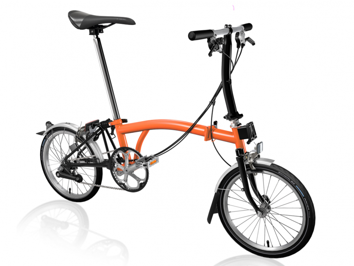 Brompton C Line Explore Laag Vuur Koraal Zwart