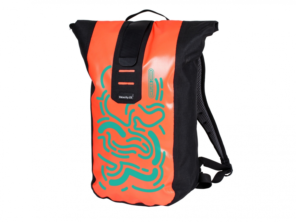 Ortlieb Velocity Rugzak Design 23L 2020 Maze Oranje-Petrol