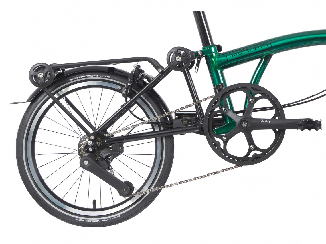 Brompton P Line Urban Emerald Lacquer H4R-mEGq-rTiBK-FCB-BAT3-SL-TYCC ...