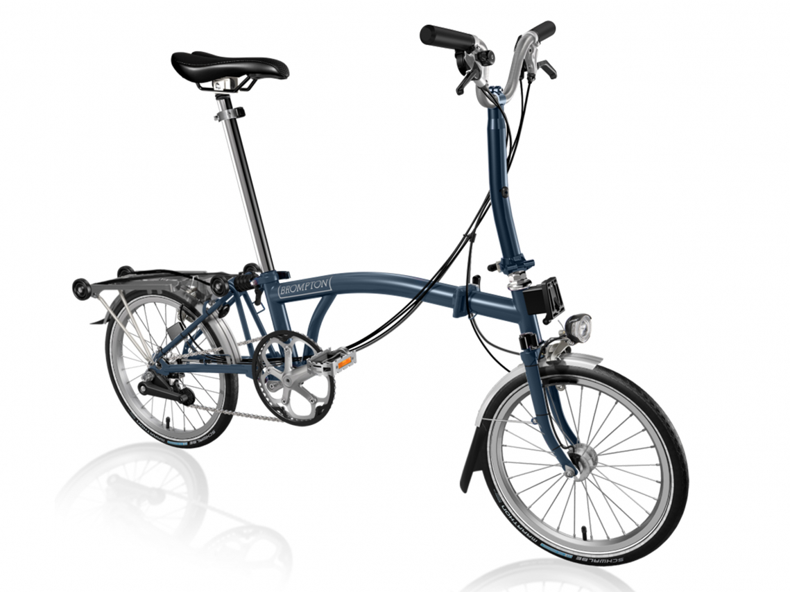 Brompton M6R 2021 Vouwfiets Tempest blauw