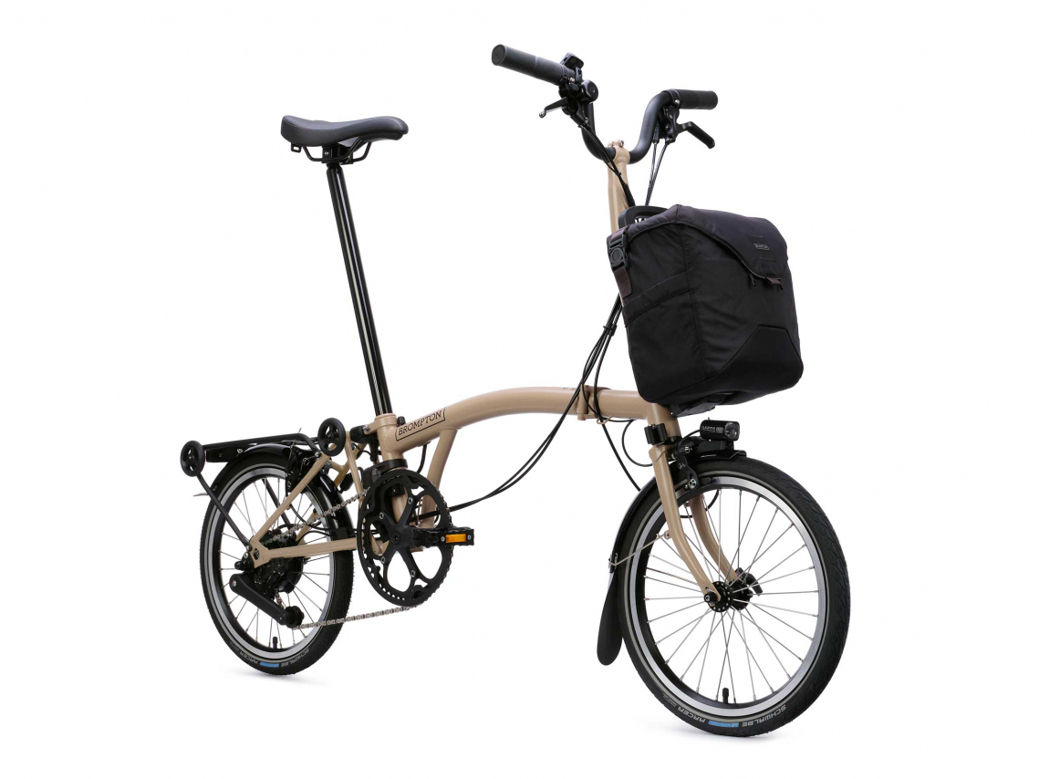 Brompton Electric C Line M4R SuperRoll+ e-Motiq Dune Sand