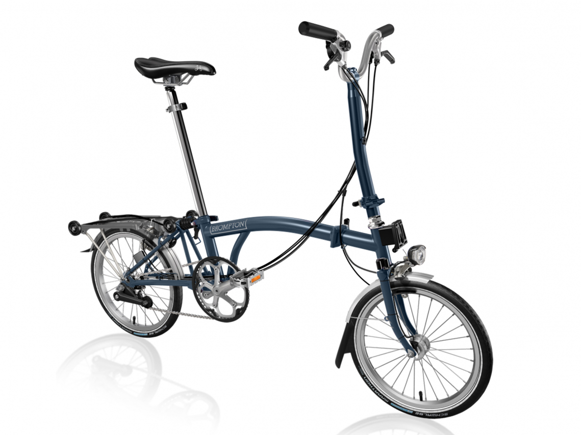 Brompton H6R Vouwfiets Tempest Blauw