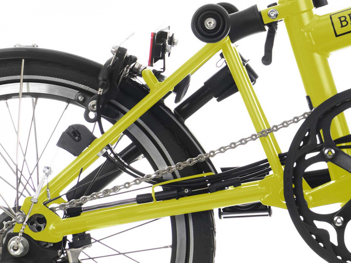 Brompton Achterframe C Line Staal Zijdeglans Yuzu Lime