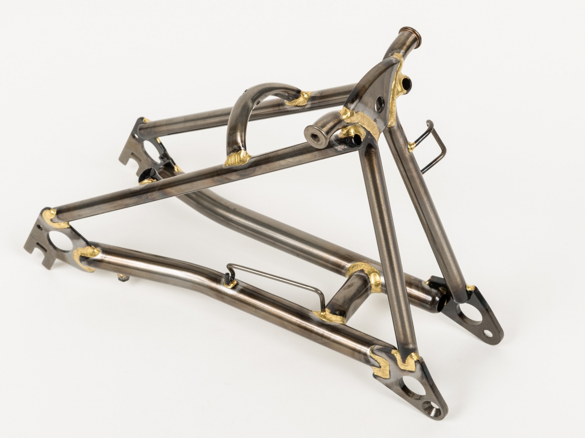 Brompton Achterframe Staal Glansgelakt Raw Lacquer
