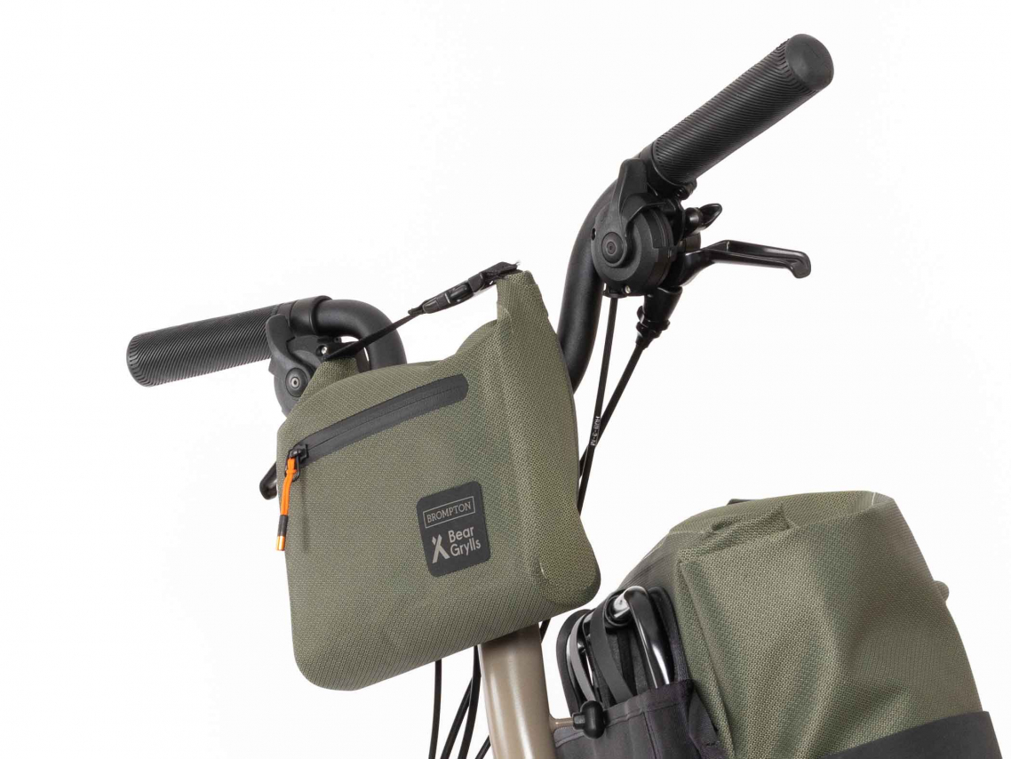 Brompton Metro Waterproof Pouch Bear Grylls Olijf