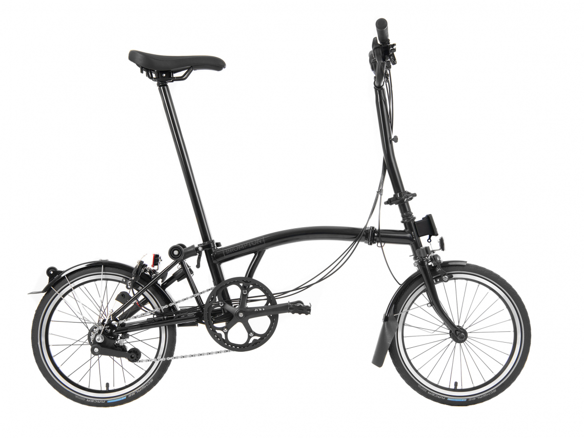 Brompton H6L Black Edition Vouwfiets Zwart Glans