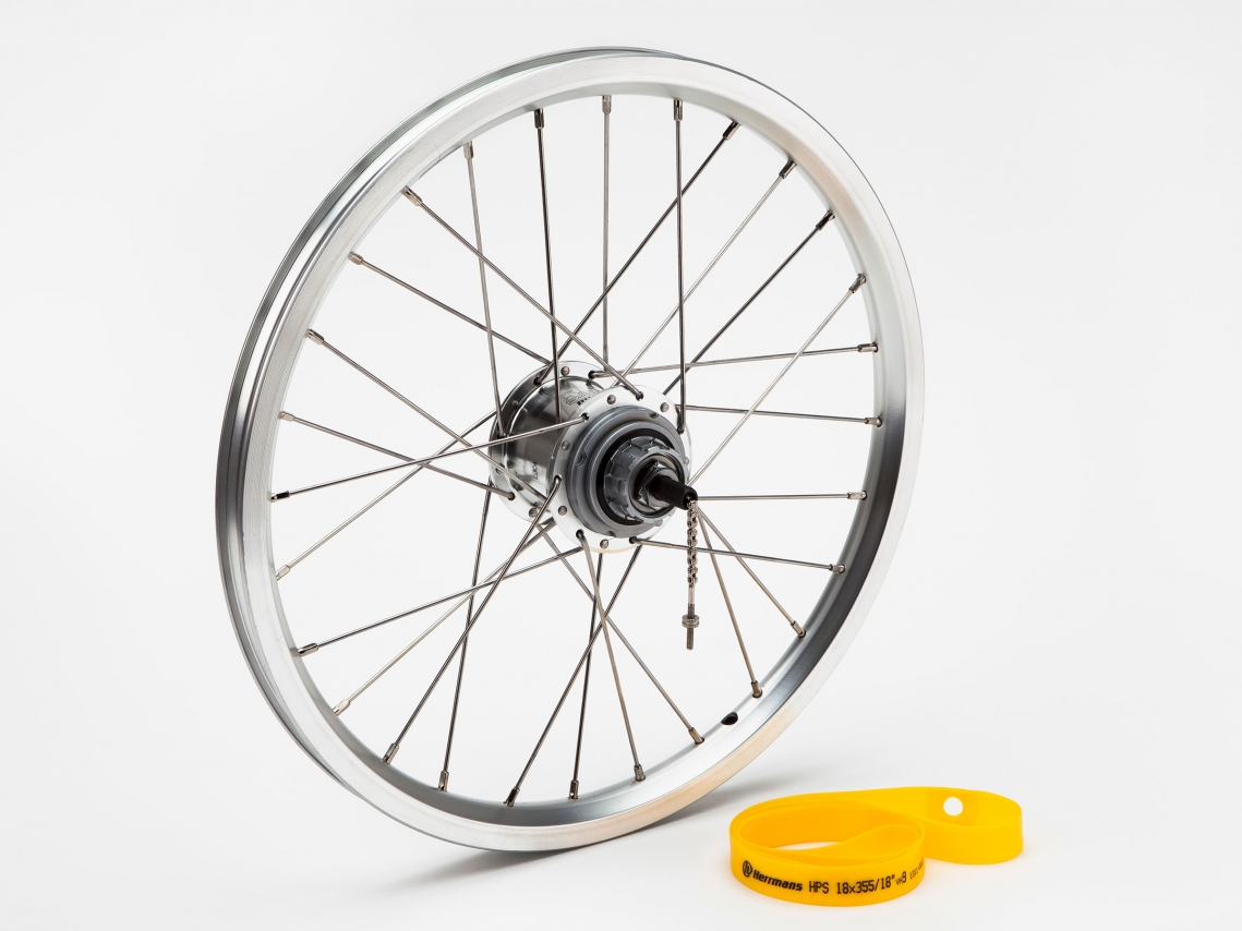 onpeilbaar Gemoedsrust Kruiden Brompton Achterwiel 3/6V BWR Dubbelwandig Zilver QRW3SS-BWR - Vlerick  Fietsen