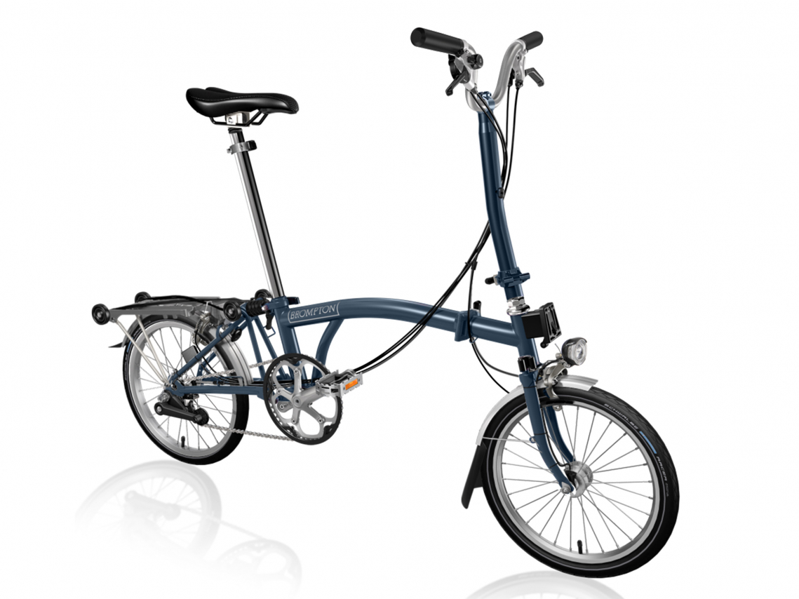 Brompton H6R Vouwfiets Tempest blauw - Tempest blauw