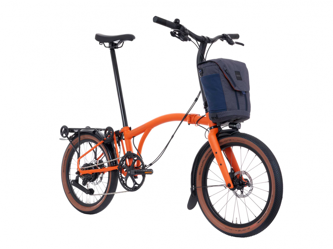Brompton Electric G Line Hoog Rack Adventure Orange