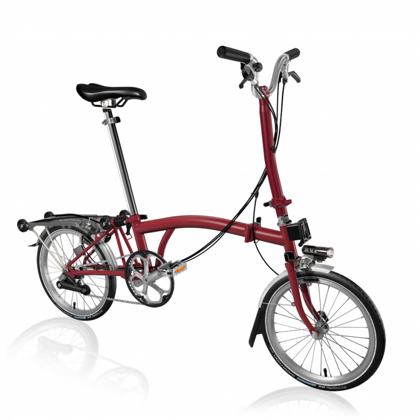 Brompton H6R 2021 Vouwfiets Huis rood - Huis rood