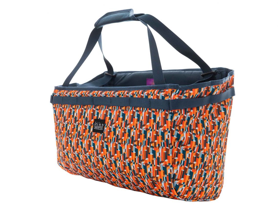 Basket Liberty à fleurs Bromptonlibertyvouwmandmetropolisfront2