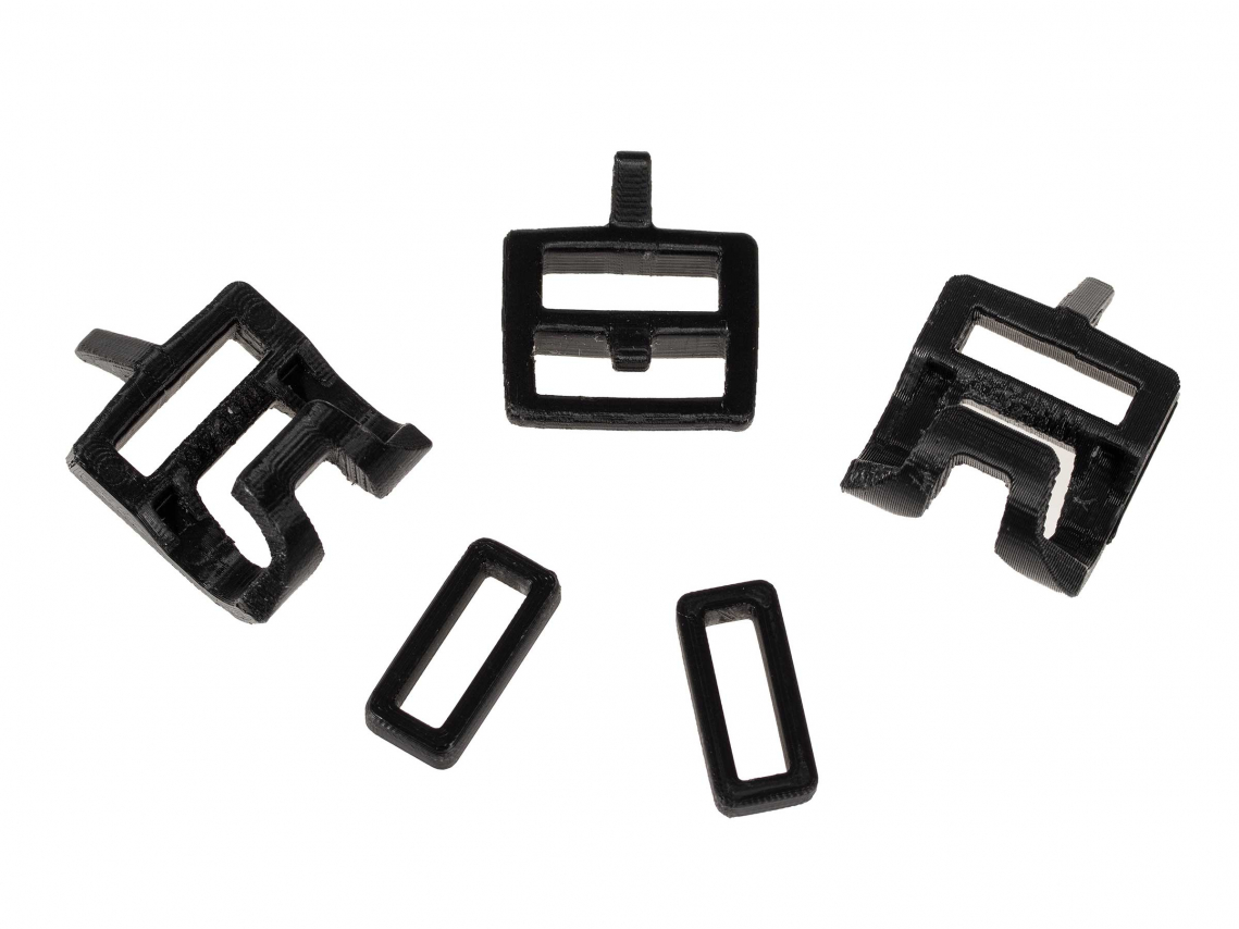 Ortlieb O-Strap Sparepart Set Zwart