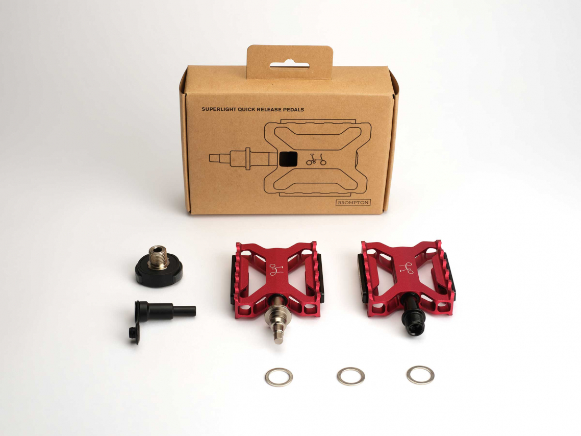 Brompton Superlichte Quick Release Trappers Red