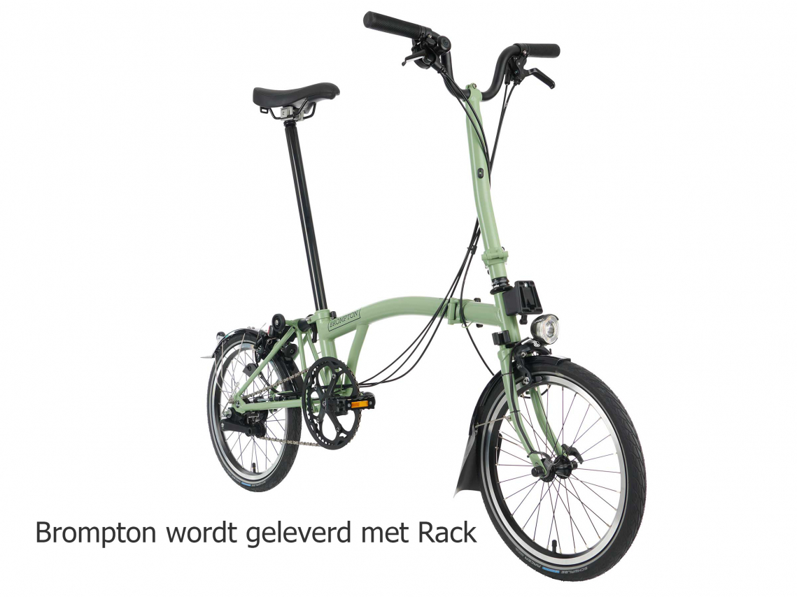 Brompton C Line Explore Hoog met Rack Matcha Groen