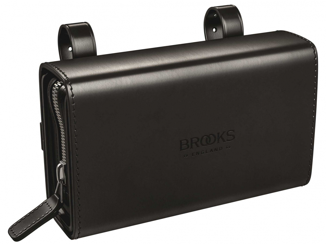 Brooks D-Shaped Leder Zadeltas Zwart