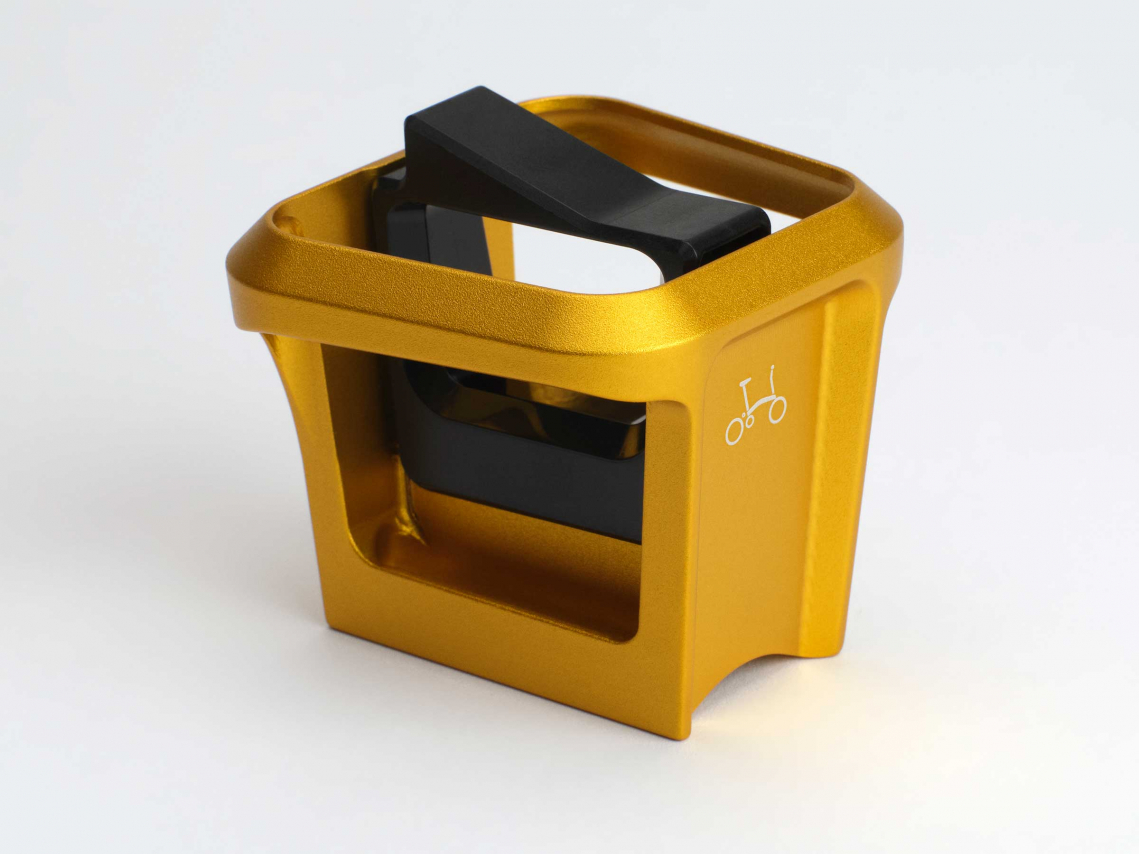 Brompton Bagageclip Gesmeed Aluminium Gold