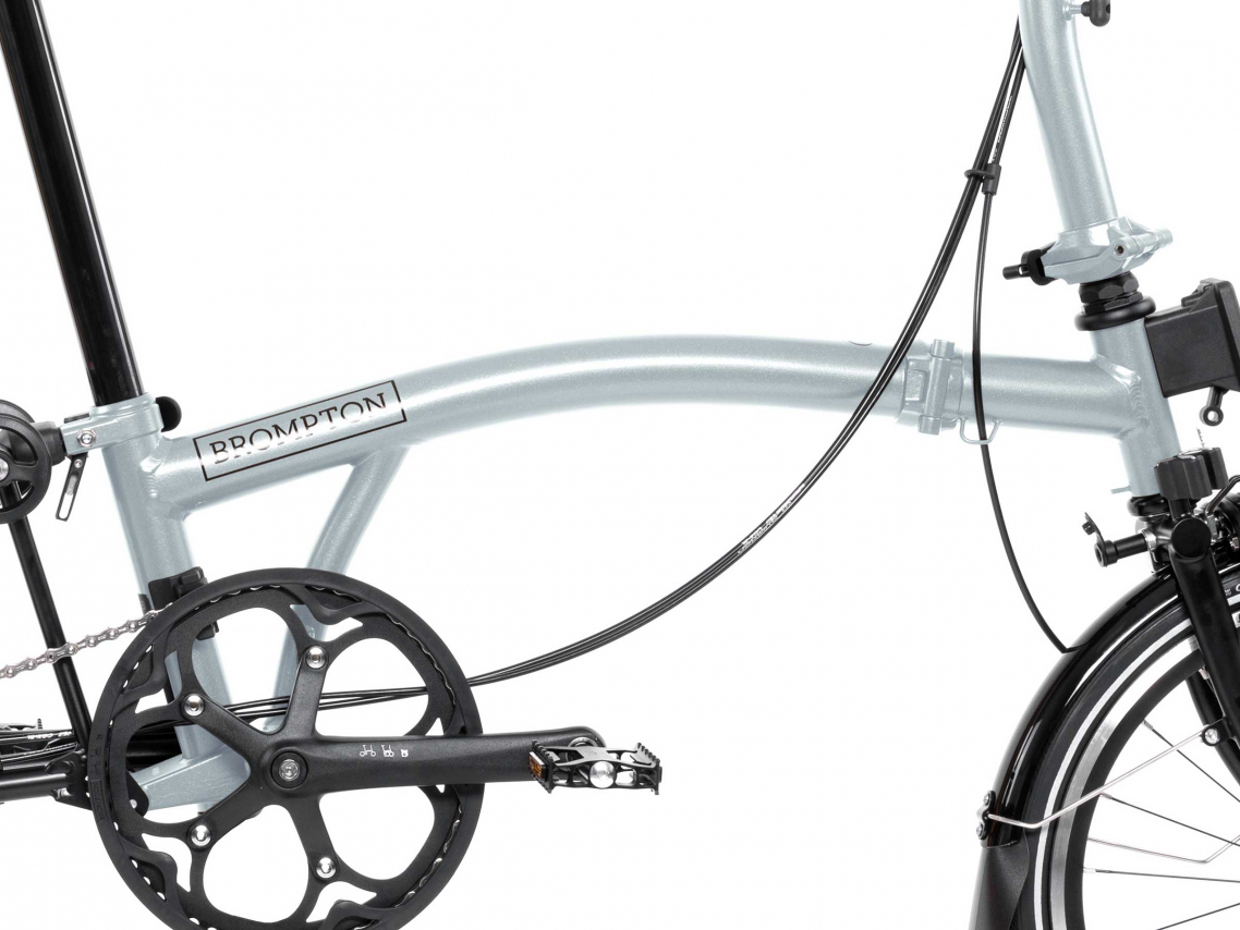 Brompton Hoofd- en Voorframe P Line Lunar Ice