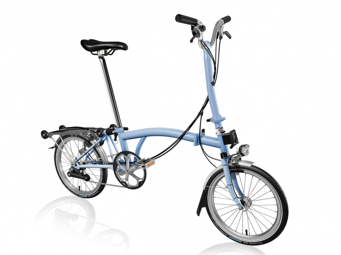 Brompton H6R 2021 Vouwfiets Wolken Blauw