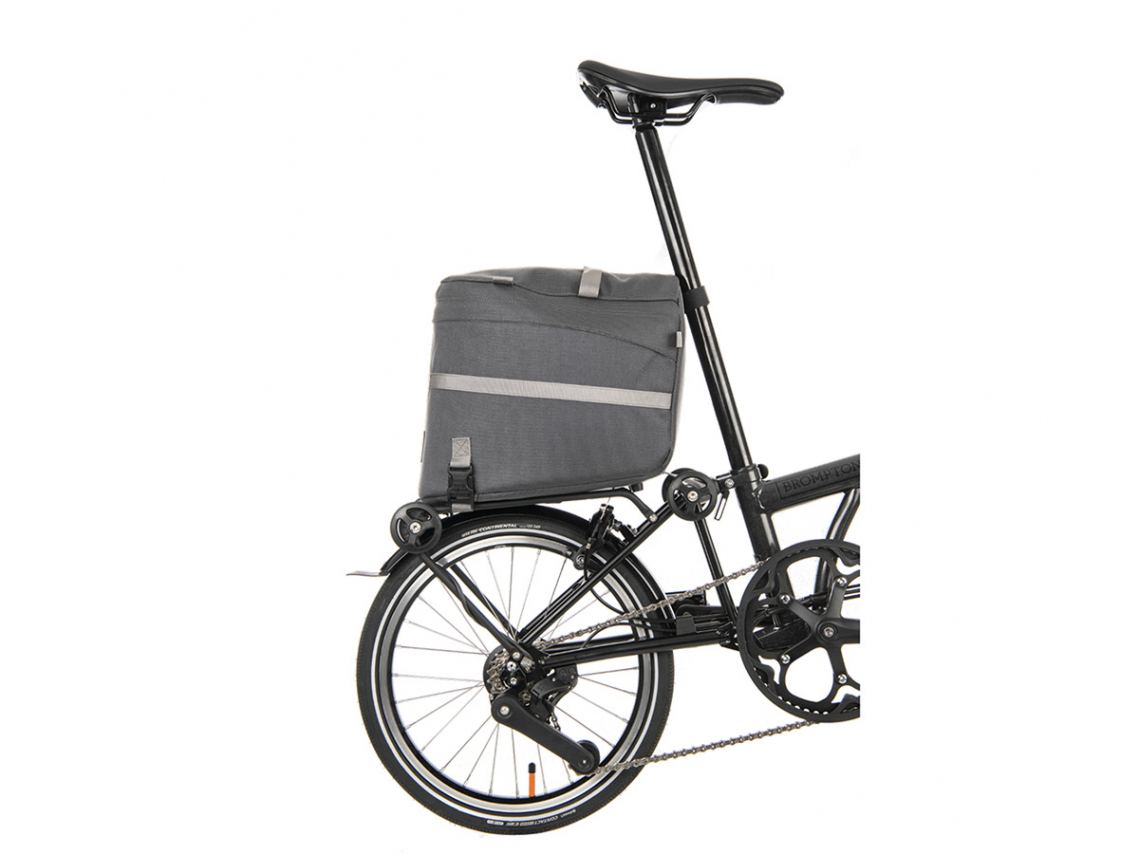 Brompton Borough Roller Rack Bag 14L Donkergrijs Q102983 Vlerick Fietsen