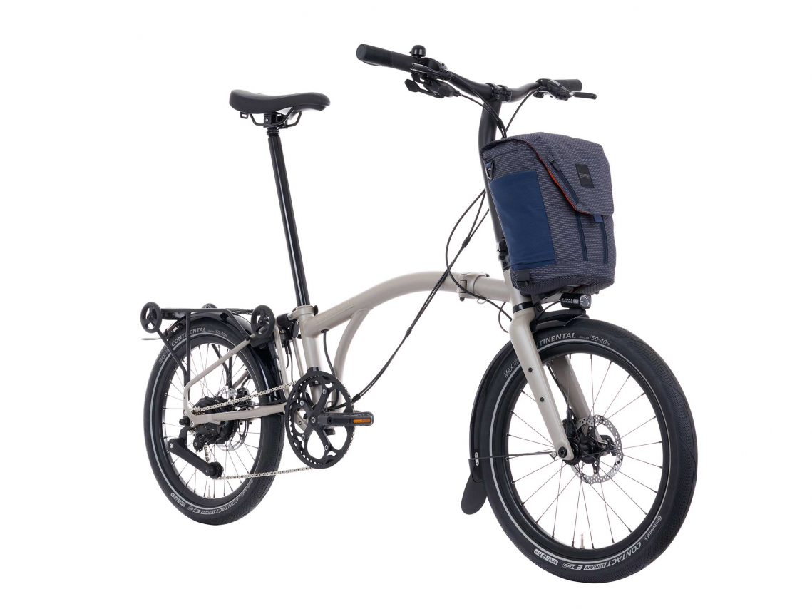 Brompton Electric G Line Midden Rack Traildust White