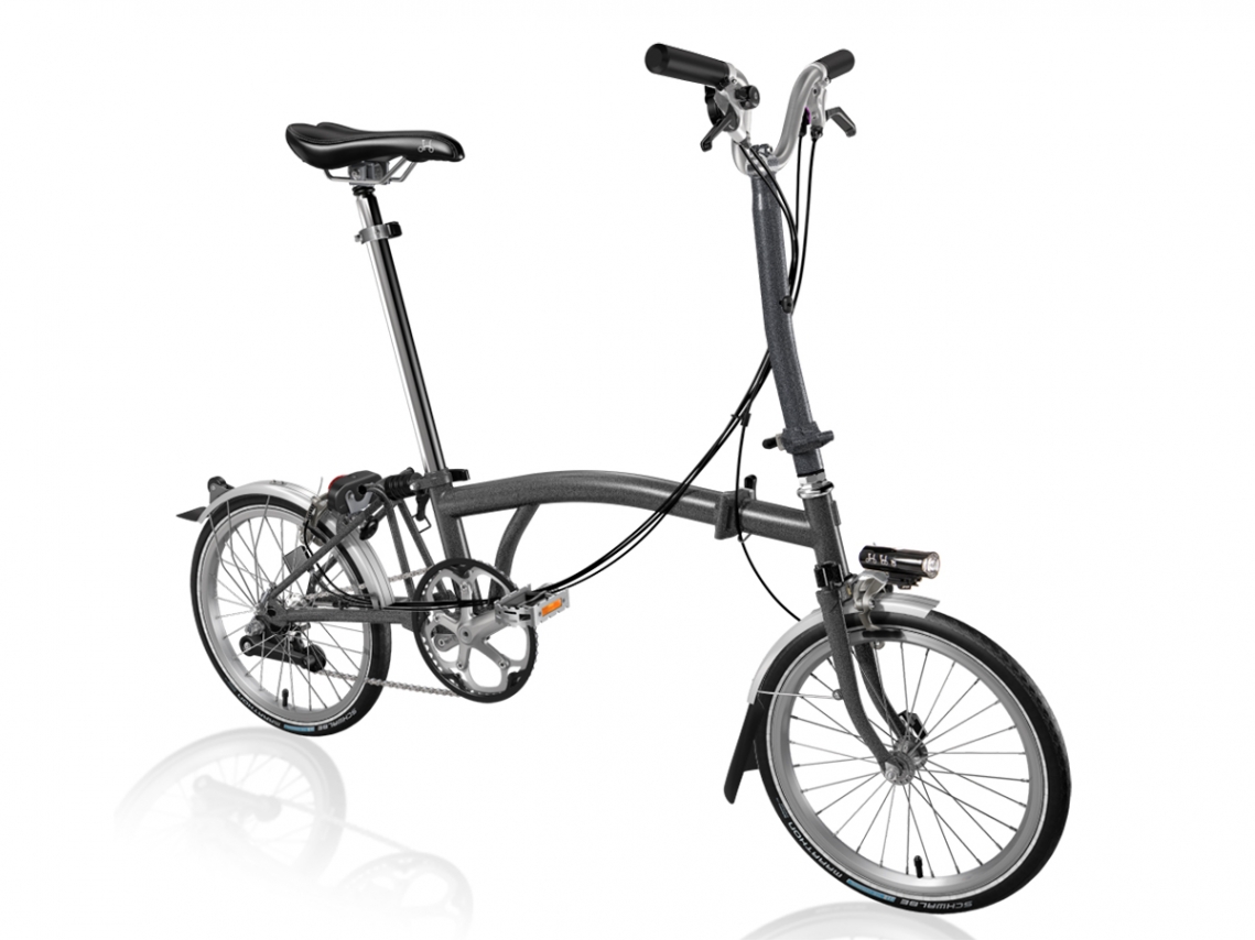 Brompton H6L Vouwfiets Grafiet Metalic