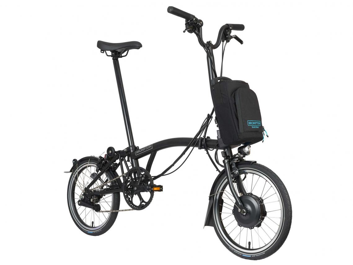 Brompton Electric C Line Explore Hoog Zwart Mat