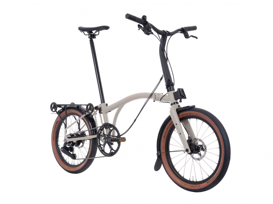 Brompton G Line Hoog Rack Traildust White