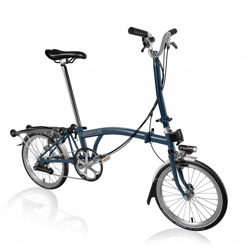 Brompton H6R Vouwfiets Tempest blauw - Tempest bla