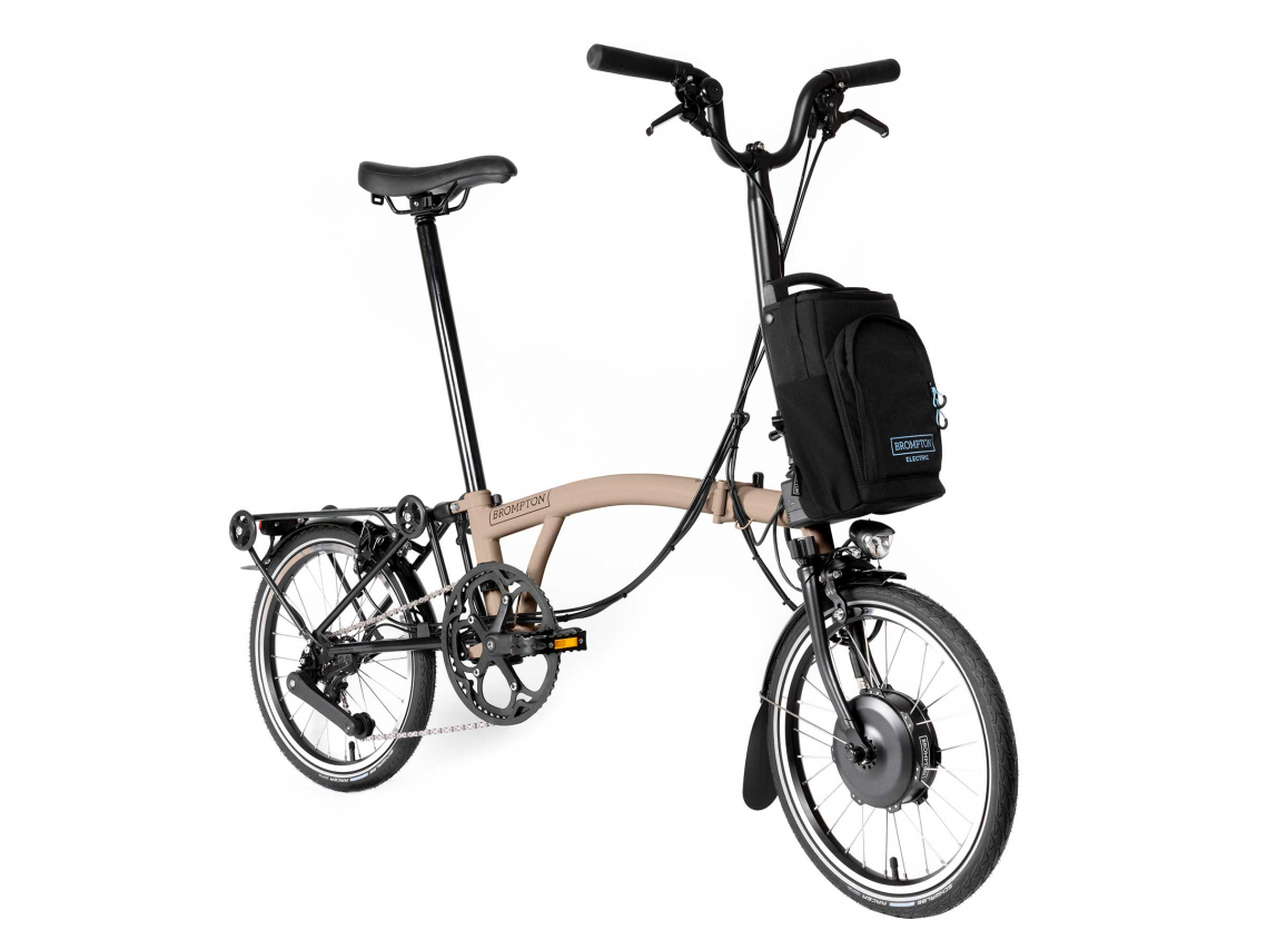 Brompton Electric C Line Explore H12R Dune Sand