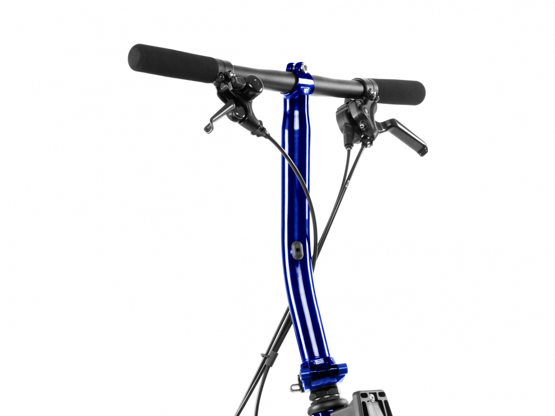 Brompton Stuurkolom en -pen S-Type Bolt Blue Lacquer