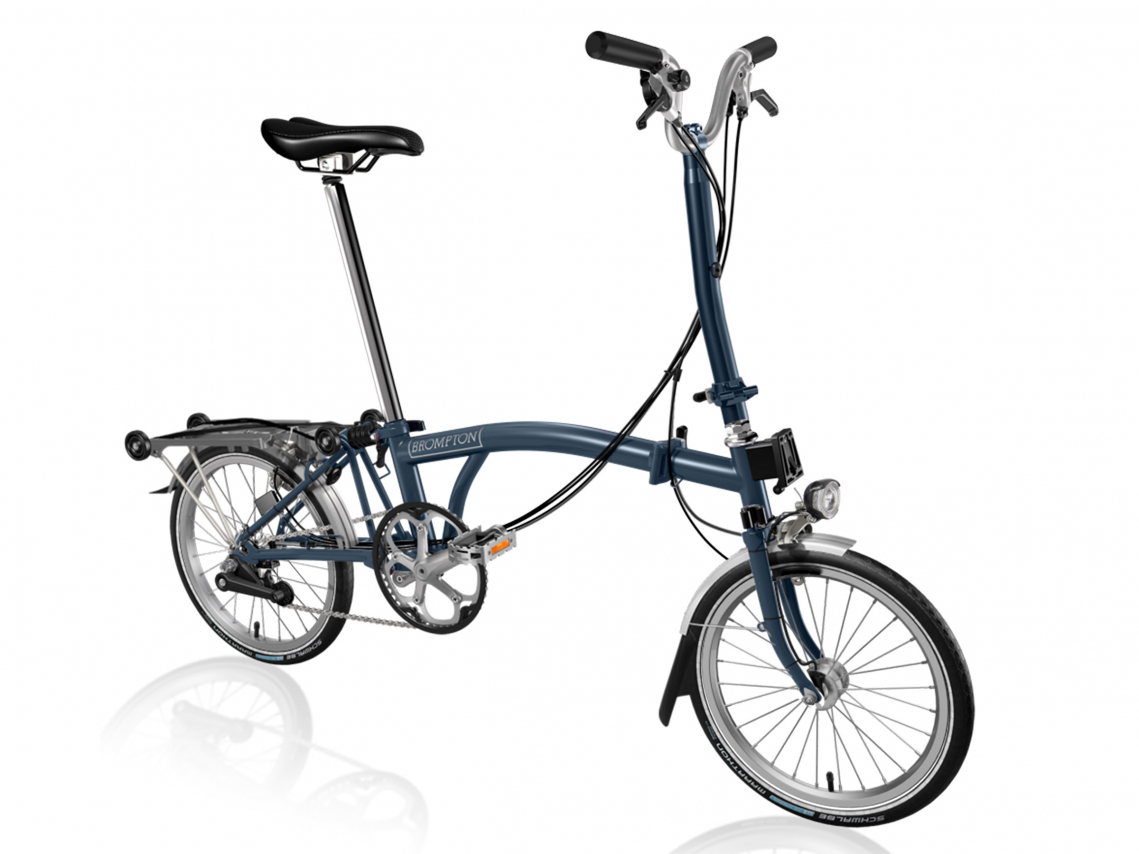 Brompton H6R Vouwfiets Tempest blauw