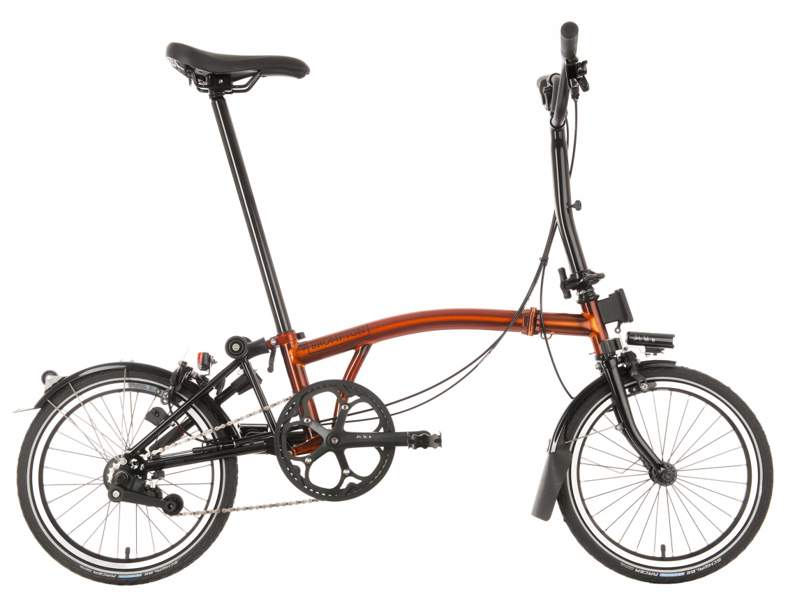 Brompton M6L Black Edition Vouwfiets Flame Lacquer