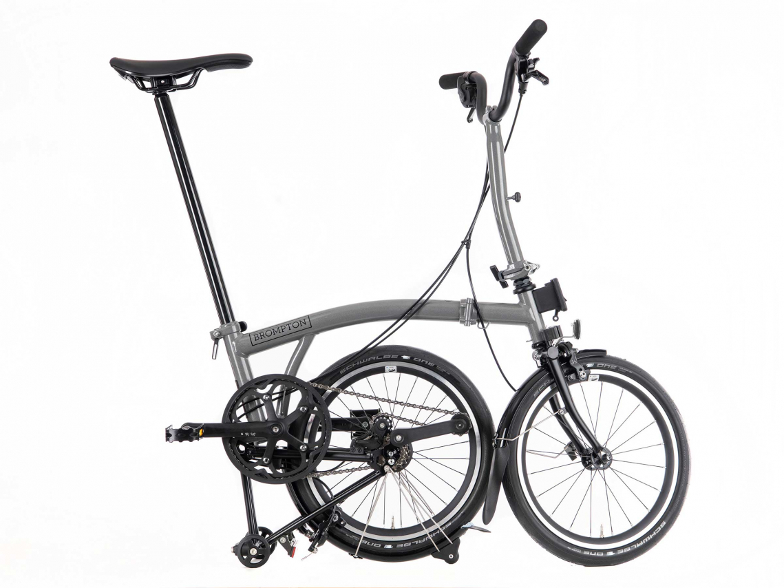 Brompton P Line Urban Storm Grey Metallic M4LmMGrTiBKR7TYCCREVPLTi Vlerick Fietsen