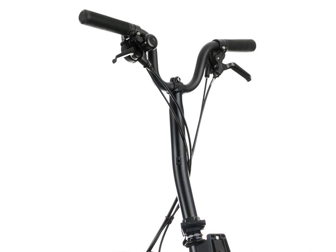 Brompton Stuurkolom en -pen M[2]-Type Zijdeglans Zwart