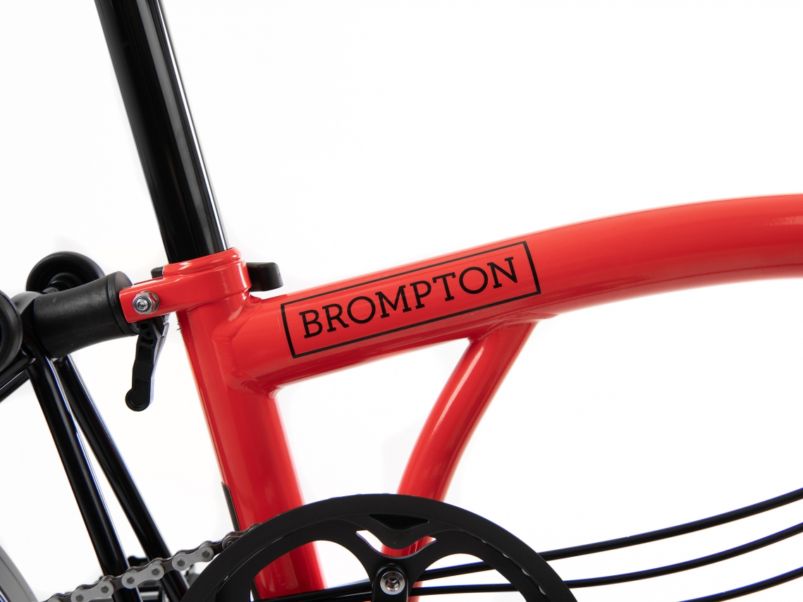 Brompton M6L Black Edition Vouwfiets Raket Rood