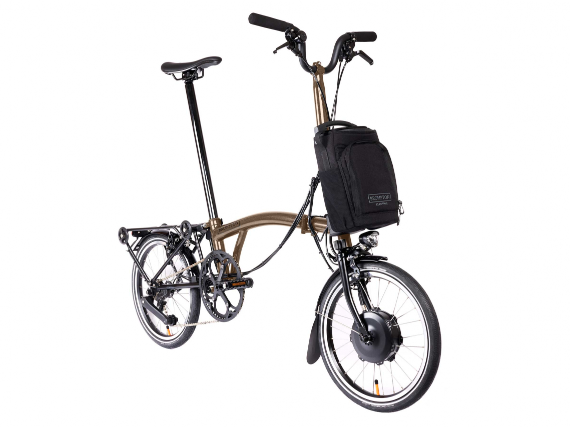 Brompton Electric P Line Explore H12R Bronze Sky