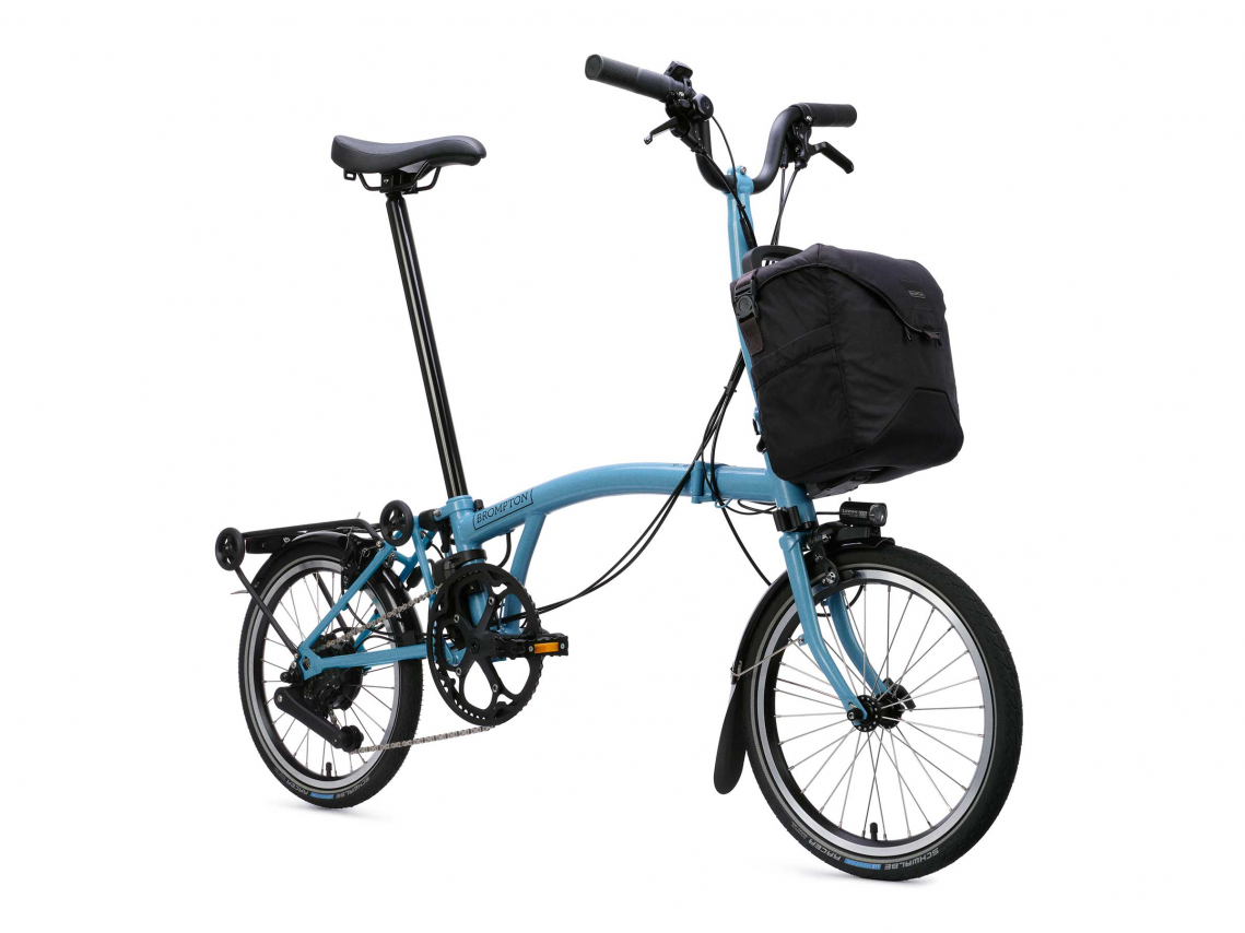 Brompton Electric C Line M4R SuperRoll+ e-Motiq Cloud Metallic