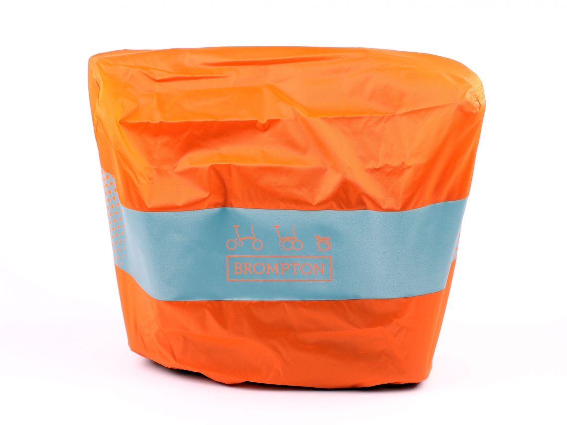Brompton Regenhoes Oranje S voor Small Bags