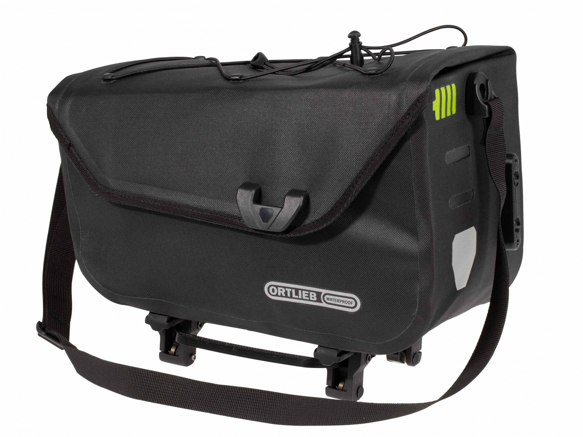 Ortlieb E-Trunk Boventas met Top-Lock Adapter Zwart