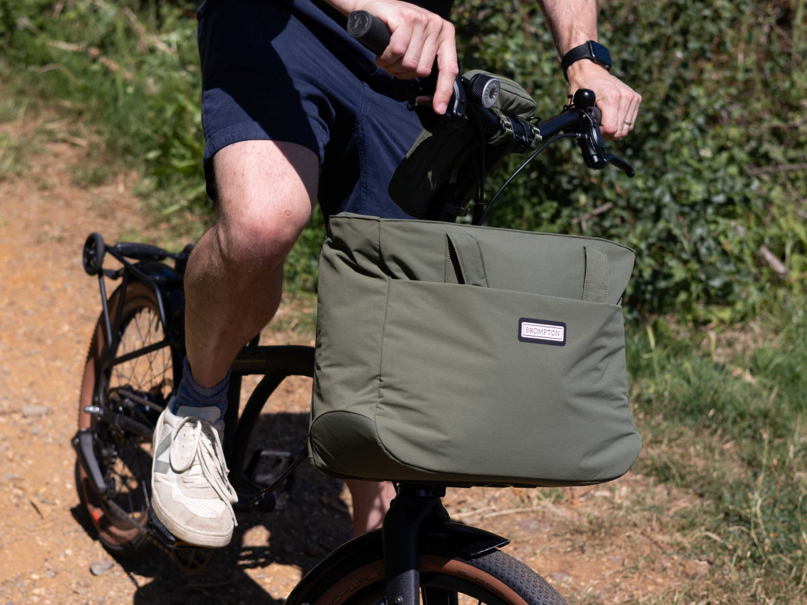Brompton Tote Bag Medium Olive Green