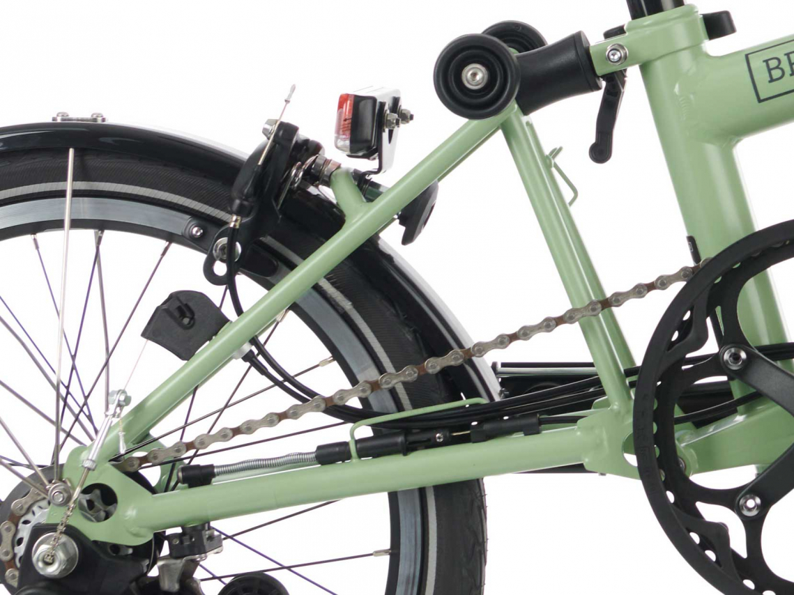 Brompton Achterframe C Line Staal Zijdeglans Matcha Groen