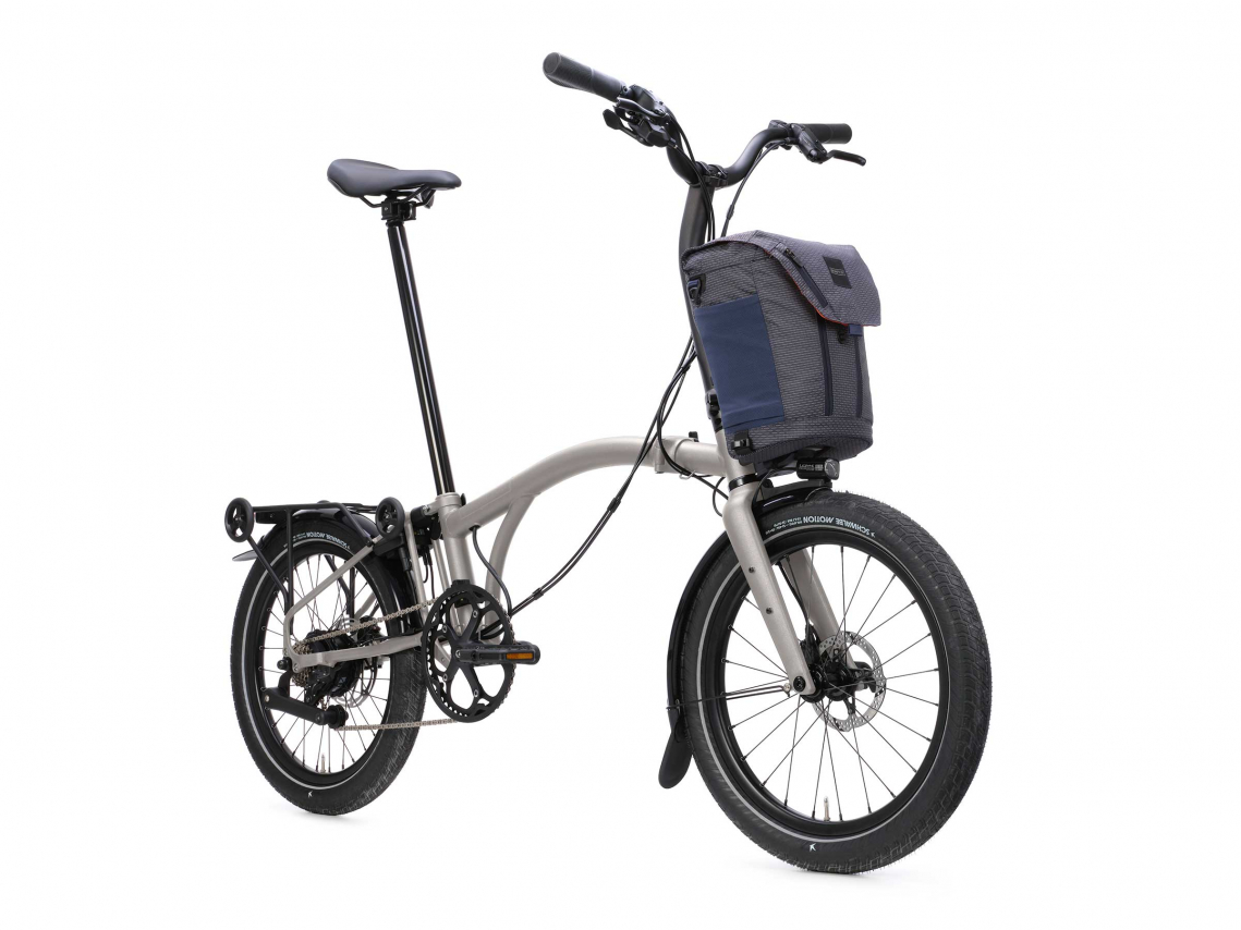 Brompton Electric G Line City+ Traildust White