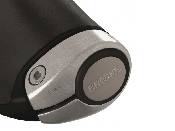 Brooks Ergon GP1 Leder Handvatten 130/100mm Zwart-Zilver