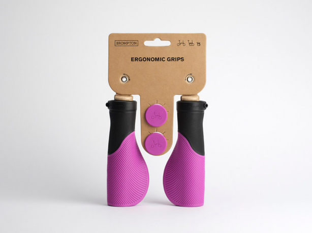Brompton Handvatten Ergonomic Zwart-Paars