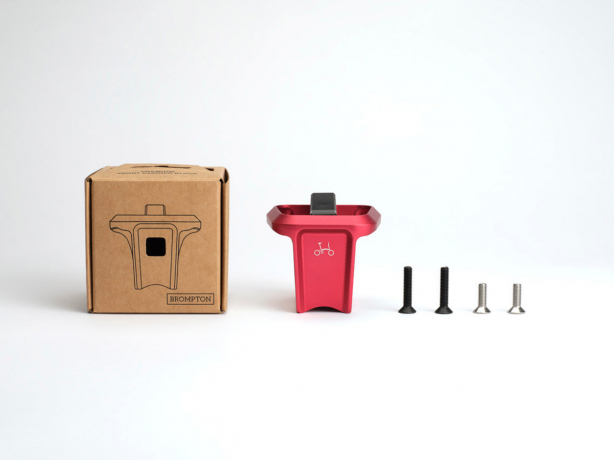 Brompton Bagageclip Gesmeed Aluminium Red