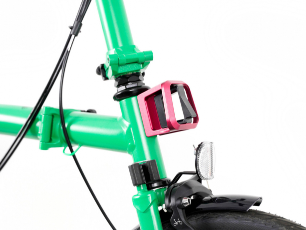 Brompton Bagageclip Gesmeed Aluminium Red